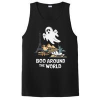 Boo Around The World Halloween Travel Enthusiast Design PosiCharge Competitor Tank