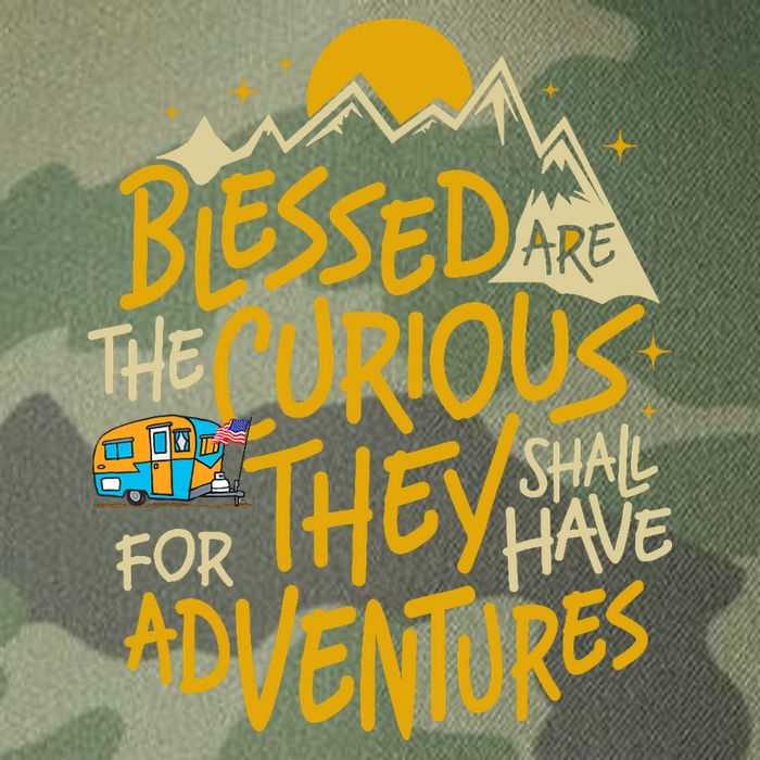 Blessed Are The Curious For They Shall Have Adventures Legacy Tie Dye Trucker Hat
