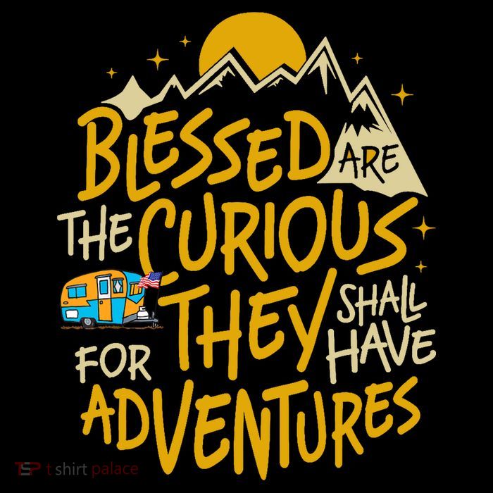 Blessed Are The Curious For They Shall Have Adventures Flexfit Unipanel Trucker Cap