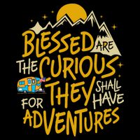 Blessed Are The Curious For They Shall Have Adventures Wool Snapback Cap