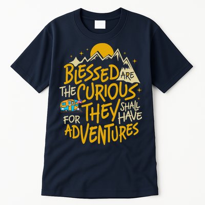 Blessed Are The Curious For They Shall Have Adventures Tall T-Shirt