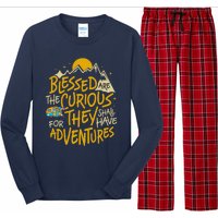 Blessed Are The Curious For They Shall Have Adventures Long Sleeve Pajama Set