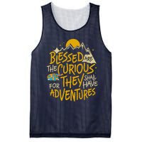 Blessed Are The Curious For They Shall Have Adventures Mesh Reversible Basketball Jersey Tank