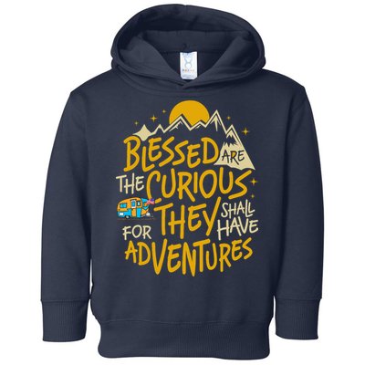 Blessed Are The Curious For They Shall Have Adventures Toddler Hoodie