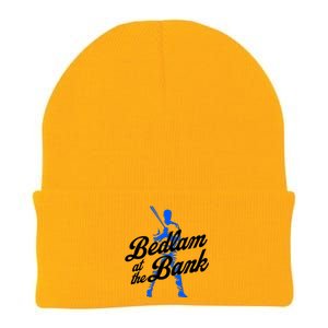 Bedlam At The Bank Baseball Fan Knit Cap Winter Beanie