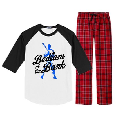 Bedlam At The Bank Baseball Fan Raglan Sleeve Pajama Set