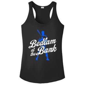 Bedlam At The Bank Baseball Fan Ladies PosiCharge Competitor Racerback Tank