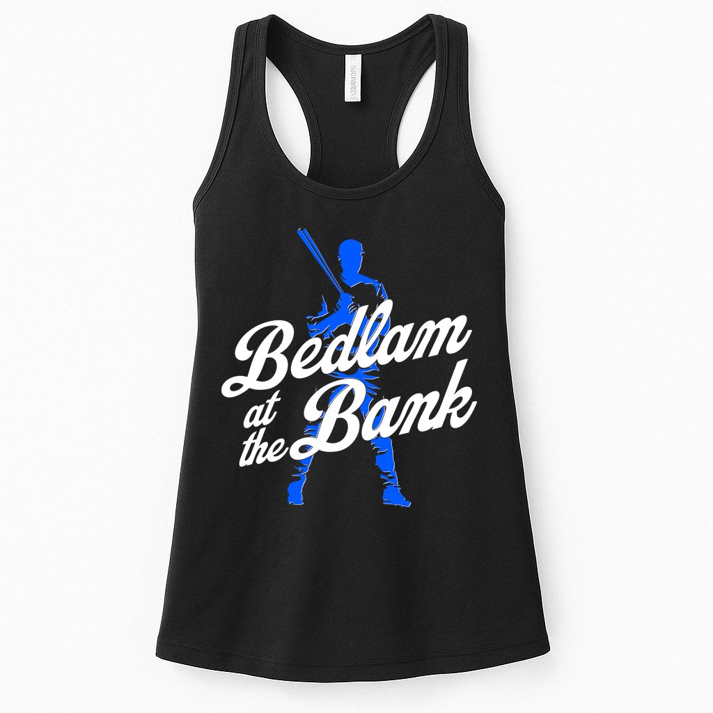 Bedlam At The Bank Baseball Fan Womens Tank Top