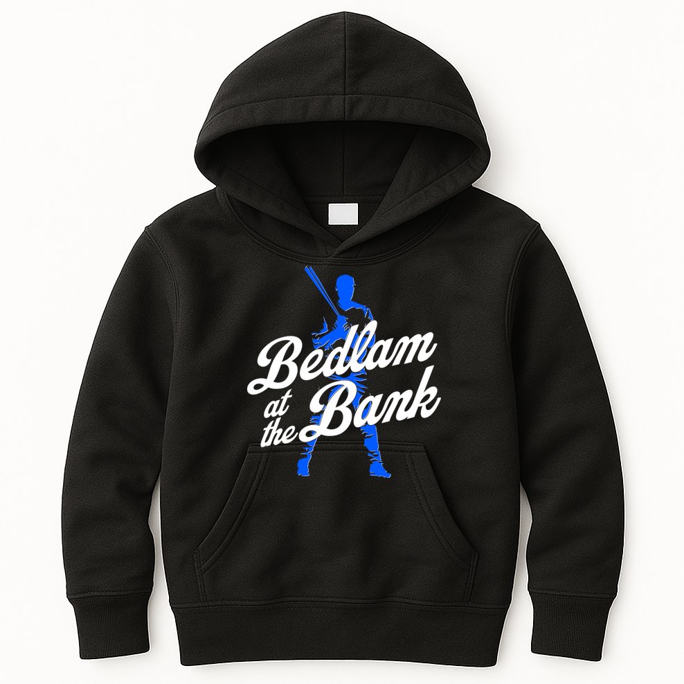Bedlam At The Bank Baseball Fan Kids Hoodie