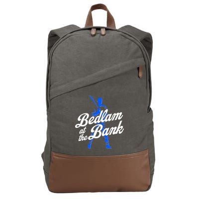 Bedlam At The Bank Baseball Fan Cotton Canvas Backpack
