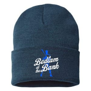 Bedlam At The Bank Baseball Fan Sustainable Knit Beanie