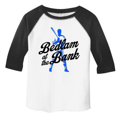 Bedlam At The Bank Baseball Fan Toddler Fine Jersey T-Shirt