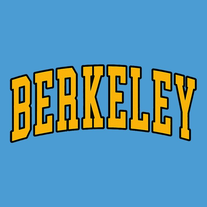 Berkeley Arched Text Yellow Berkeley Tie Dye Hoodie
