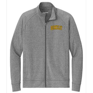 Berkeley Arched Text Yellow Berkeley Stretch Full-Zip Cadet Jacket