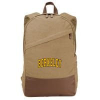 Berkeley Arched Text Yellow Berkeley Cotton Canvas Backpack