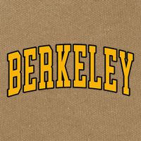 Berkeley Arched Text Yellow Berkeley Cotton Canvas Backpack