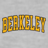 Berkeley Arched Text Yellow Berkeley Ladies PosiCharge Tri-Blend Wicking Tank