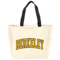 Berkeley Arched Text Yellow Berkeley Zip Tote Bag