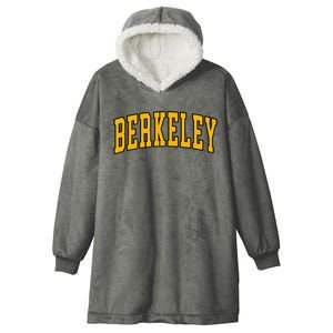 Berkeley Arched Text Yellow Berkeley Hooded Wearable Blanket