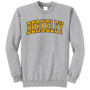 Berkeley Arched Text Yellow Berkeley Tall Sweatshirt