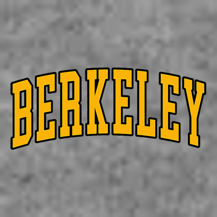 Berkeley Arched Text Yellow Berkeley Toddler Sweatshirt