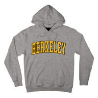 Berkeley Arched Text Yellow Berkeley Tall Hoodie