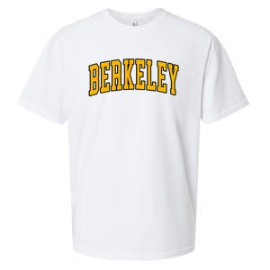 Berkeley Arched Text Yellow Berkeley Sueded Cloud Jersey T-Shirt