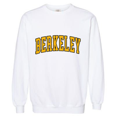 Berkeley Arched Text Yellow Berkeley Garment-Dyed Sweatshirt
