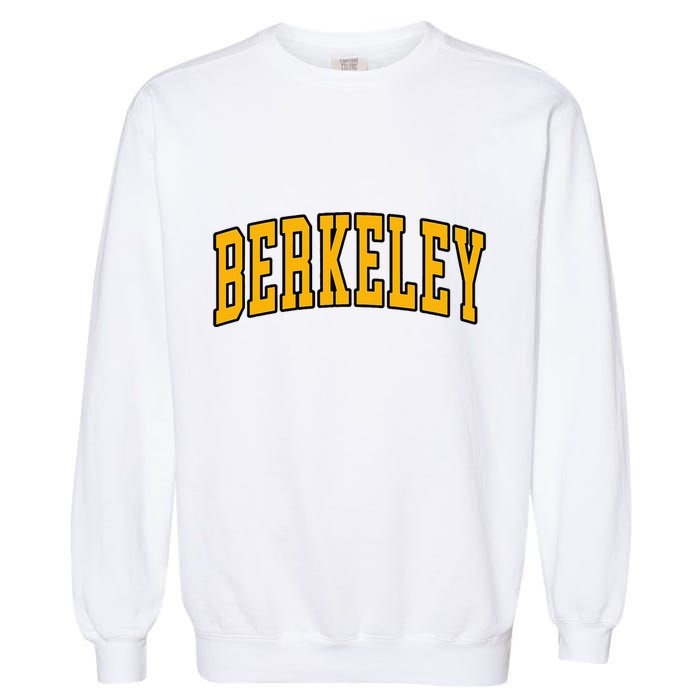Berkeley Arched Text Yellow Berkeley Garment-Dyed Sweatshirt
