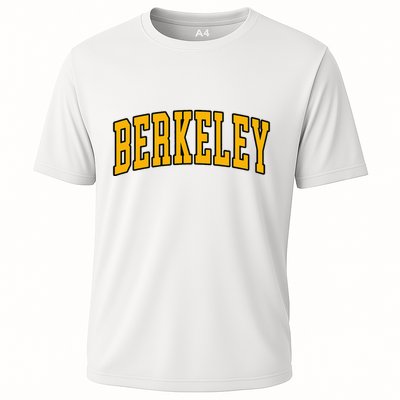 Berkeley Arched Text Yellow Berkeley Performance Shirt
