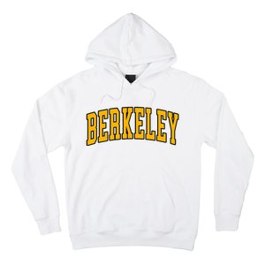 Berkeley Arched Text Yellow Berkeley Hoodie