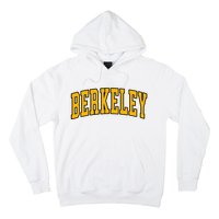 Berkeley Arched Text Yellow Berkeley Hoodie