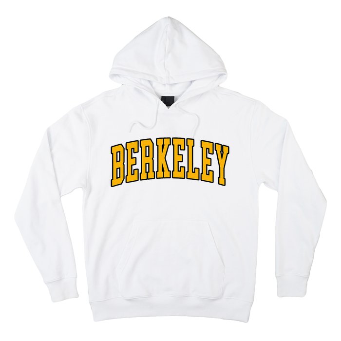 Berkeley Arched Text Yellow Berkeley Hoodie