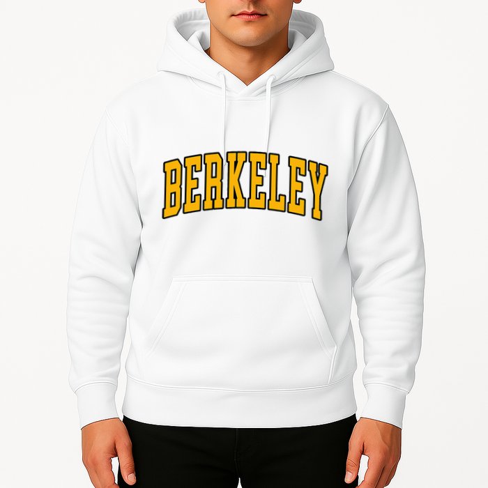 Berkeley Arched Text Yellow Berkeley Hoodie