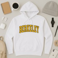 Berkeley Arched Text Yellow Berkeley Hoodie