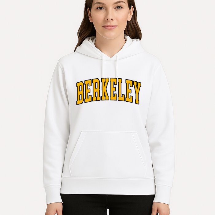 Berkeley Arched Text Yellow Berkeley Hoodie