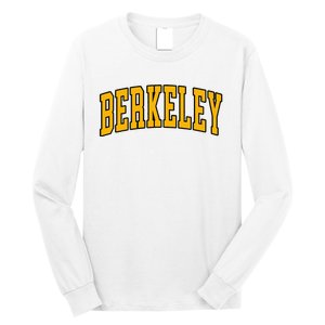 Berkeley Arched Text Yellow Berkeley Long Sleeve Shirt