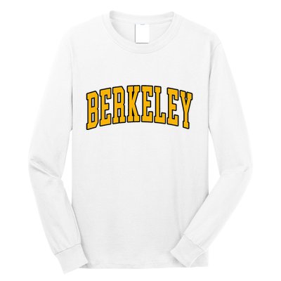 Berkeley Arched Text Yellow Berkeley Long Sleeve Shirt