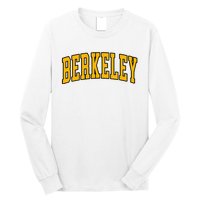 Berkeley Arched Text Yellow Berkeley Long Sleeve Shirt