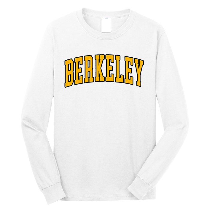 Berkeley Arched Text Yellow Berkeley Long Sleeve Shirt