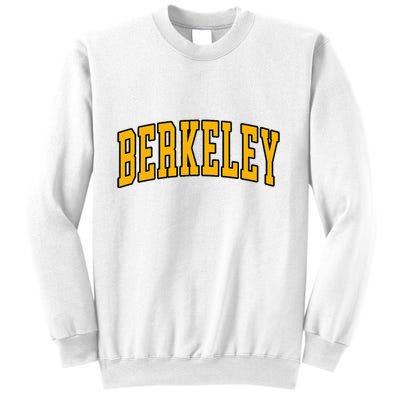 Berkeley Arched Text Yellow Berkeley Sweatshirt