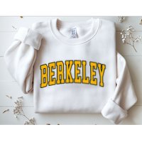 Berkeley Arched Text Yellow Berkeley Sweatshirt