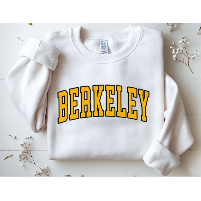 Berkeley Arched Text Yellow Berkeley Sweatshirt