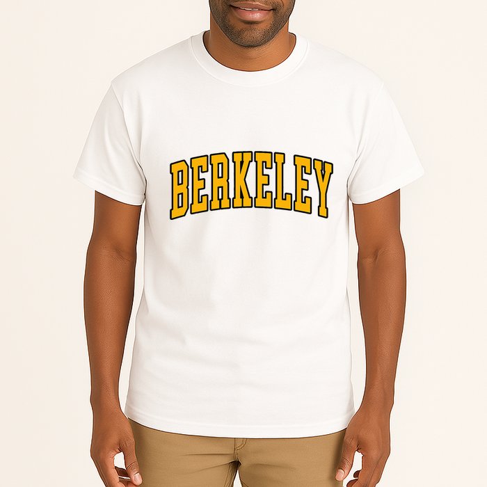 Berkeley Arched Text Yellow Berkeley Tall T-Shirt