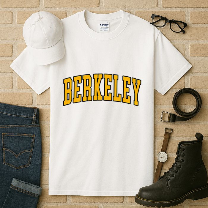 Berkeley Arched Text Yellow Berkeley Tall T-Shirt