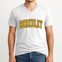 Berkeley Arched Text Yellow Berkeley V-Neck T-Shirt