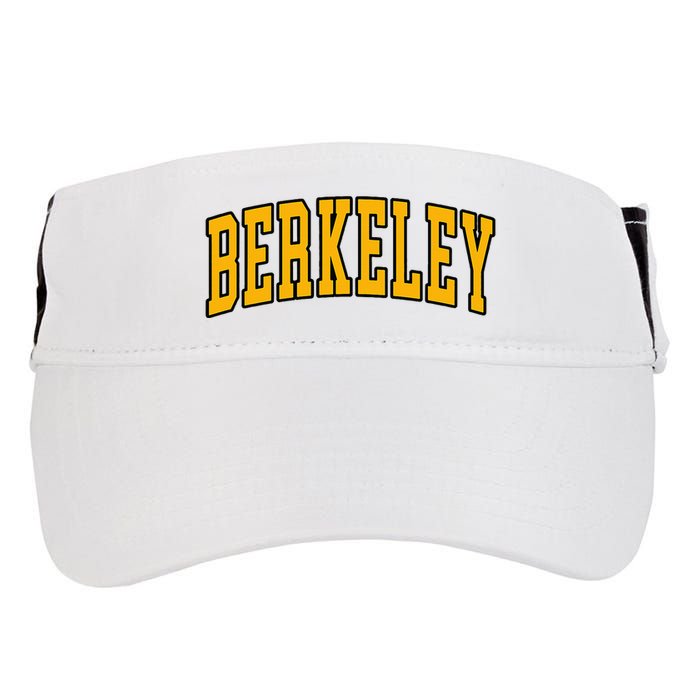 Berkeley Arched Text Yellow Berkeley Adult Drive Performance Visor