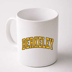 Berkeley Arched Text Yellow Berkeley Coffee Mug