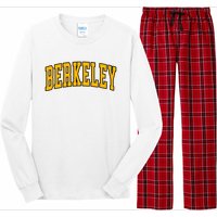 Berkeley Arched Text Yellow Berkeley Long Sleeve Pajama Set