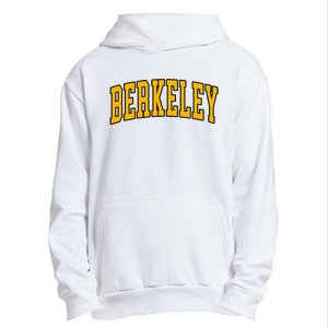 Berkeley Arched Text Yellow Berkeley Urban Pullover Hoodie